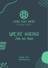 We're Hiring Drawing Flyer Image Preview