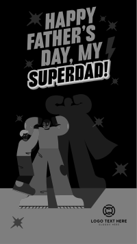 Superhero Father's Day Instagram story Image Preview