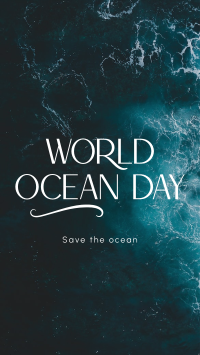 Minimalist Ocean Advocacy Facebook Story Design