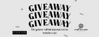 Confetti Giveaway Announcement Facebook cover Image Preview