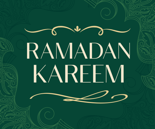 Ornamental Ramadan Greeting Facebook Post Design Image Preview