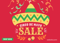 Cinco De Mayo Sale Postcard Image Preview