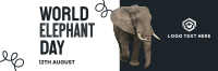 Save Elephants Twitter Header Design