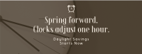 Calm Daylight Savings Reminder Facebook cover Image Preview
