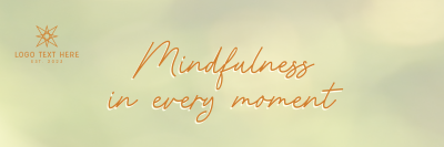 Mindfulness Quote Twitter Header Image Preview