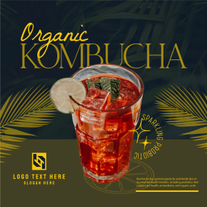 Organic Kombucha Instagram post Image Preview
