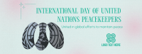 Minimalist Day of United Nations Peacekeepers Facebook cover Image Preview