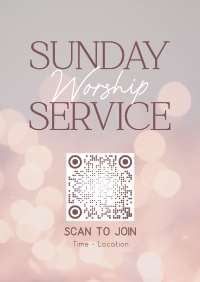 Sunday Worship Gathering Poster Image Preview