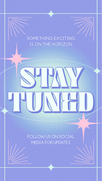 Minimalist Stay Tuned TikTok Video Design