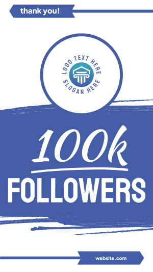100k Followers Facebook story Image Preview