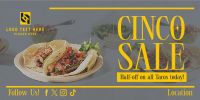 Cinco De Mayo Food Promo Twitter Post Design