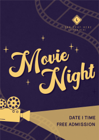 Film Movie Night Poster Design