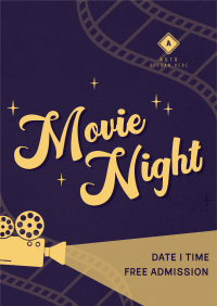 Film Movie Night Poster Image Preview