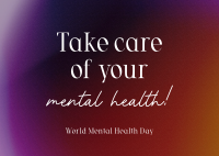 Mental Health Awareness Postcard Image Preview