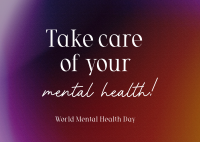 Mental Health Awareness Postcard Image Preview