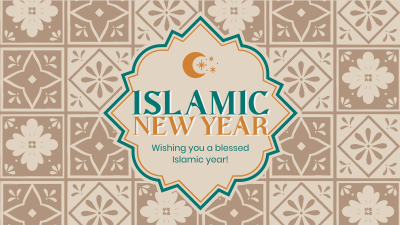 Islamic New Year Wishes Facebook event cover Image Preview