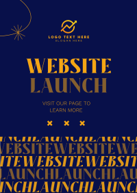 Website Announcement Poster Design