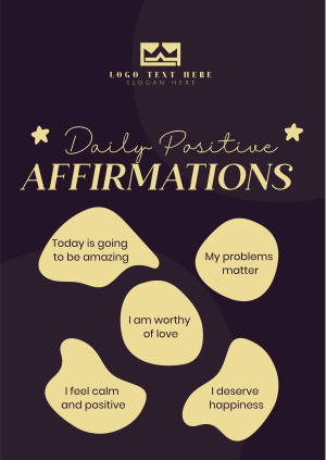 Affirmations To Yourself Poster Image Preview