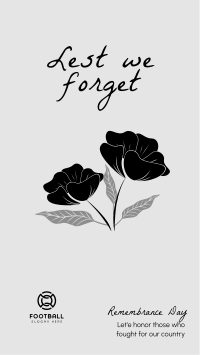 Remembrance Day Facebook Story Design