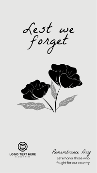 Remembrance Day Facebook Story Preview