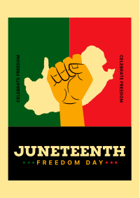Juneteenth Freedom Celebration Flyer Design