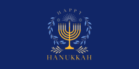 Happy Hanukkah Twitter Post Design