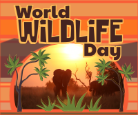 Modern World Wildlife Day Facebook Post Design