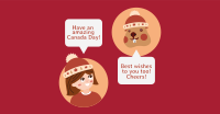 Canada Day Greetings Facebook Ad Image Preview