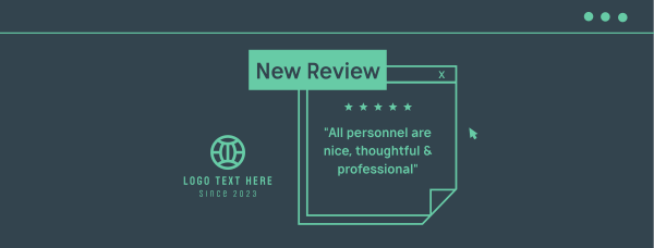 New Review Facebook Cover Design Image Preview