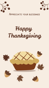 Thanksgiving Pie  Instagram story Image Preview