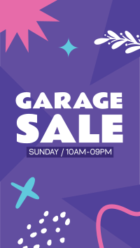Garage Sale Notice Facebook Story Design
