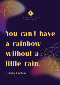 Little Rain Quote Poster Image Preview