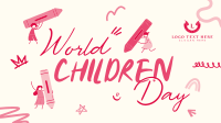 Children Day Doodle Animation Design