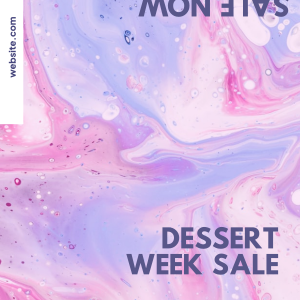 Dessert Week Sale Instagram post Image Preview
