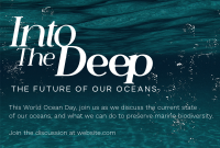 Into The Deep Pinterest Cover Design