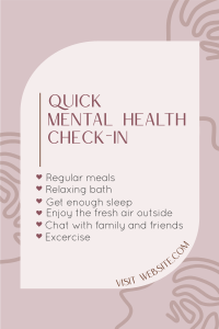 Mental Health Check Pinterest Pin Image Preview