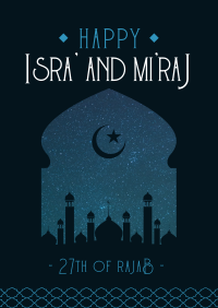 Isra' and Mi'raj Night Flyer Image Preview