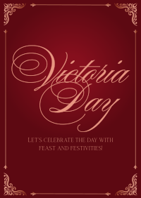 Victoria Day Greeting Poster Design