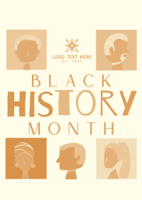 Happy Black History Poster Design