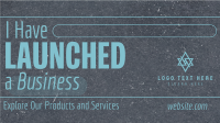 Vintage Grunge Business Launch Facebook Event Cover Preview