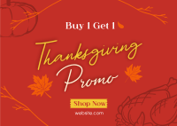 Thanksgiving Buy 1 Get 1 Postcard Image Preview