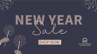 Cheers To New Year Sale Facebook event cover Image Preview