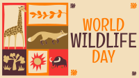 Paper Cutout World Wildlife Day Video Image Preview