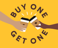 Buy One Get One Coffee Facebook post Image Preview