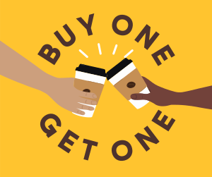 Buy One Get One Coffee Facebook post Image Preview