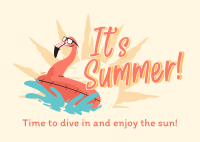 Summer Beach Postcard Design