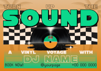 Nostalgic DJ Vinyl  Postcard Image Preview