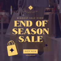 End of Season Shopping Instagram Post Design