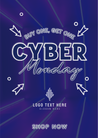 Cyber Madness Flyer Image Preview