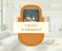 Clean Real Estate Testimonial Facebook post Image Preview